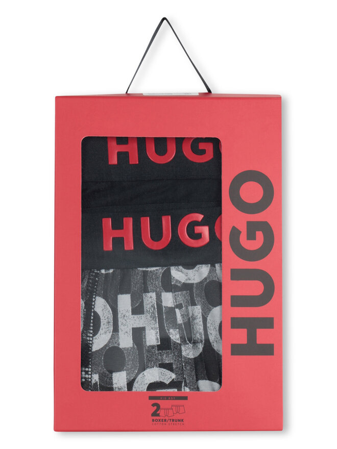 HUGO HUGO Набір з 2 пар боксерів G00326 D Чорний