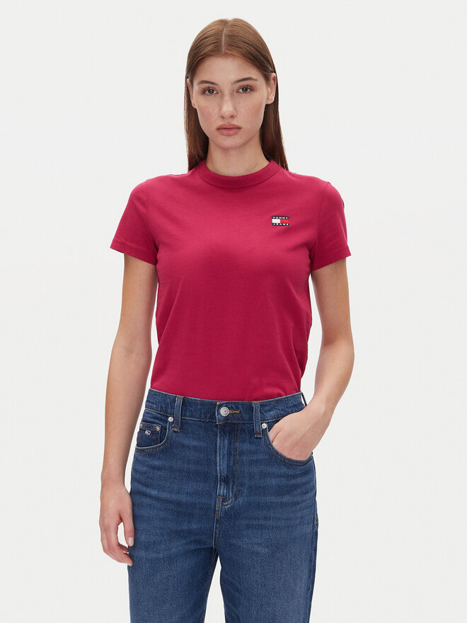 Tommy Jeans Tommy Jeans Camiseta Tjw Reg Badge Tee DW0DW20153 Rosa Regular Fit
