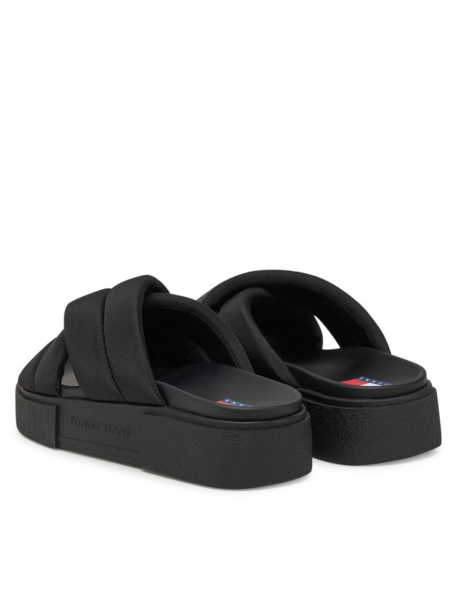 Tommy Jeans Klapki Tommy Jeans Tjw Flatform Sandal EN0EN02775 Czarny