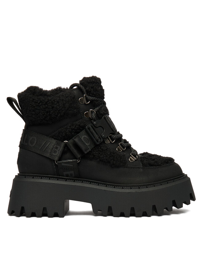 Buffalo Schnürschuhe Buffalo Aspen Com Mid Warm 1622593 Schwarz