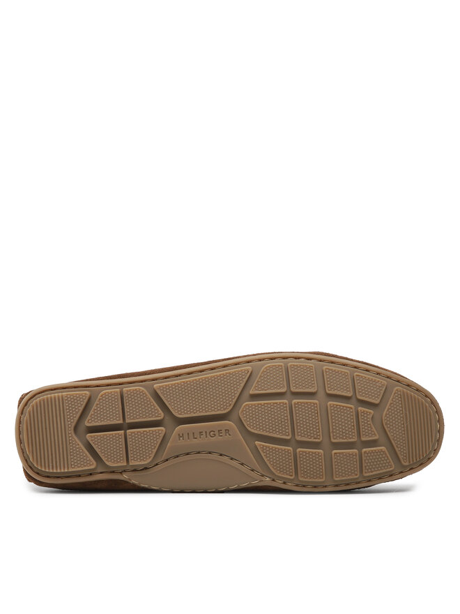 Tommy Hilfiger Mokasíny Tommy Hilfiger Casual Hilfiger Suede Driver FM0FM04271 Hnědá