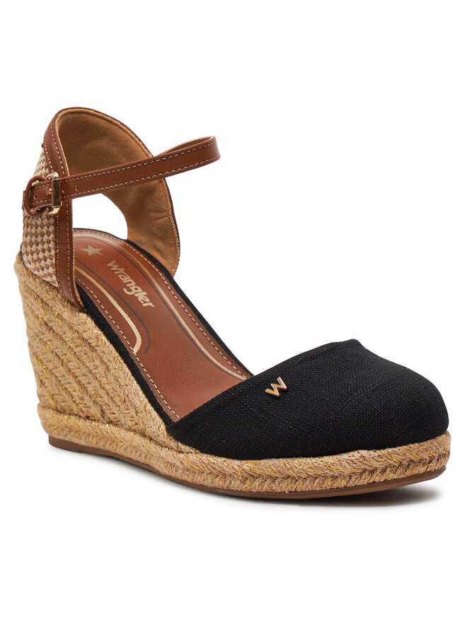 Wrangler Espadryle Wrangler Brava Women Wedge 20241056 Czarny