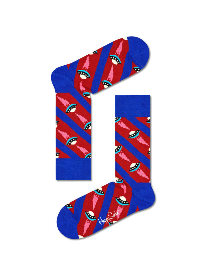 Happy Socks Set od 4 para unisex visokih čarapa Happy Socks XSPA09-0200 Šarena