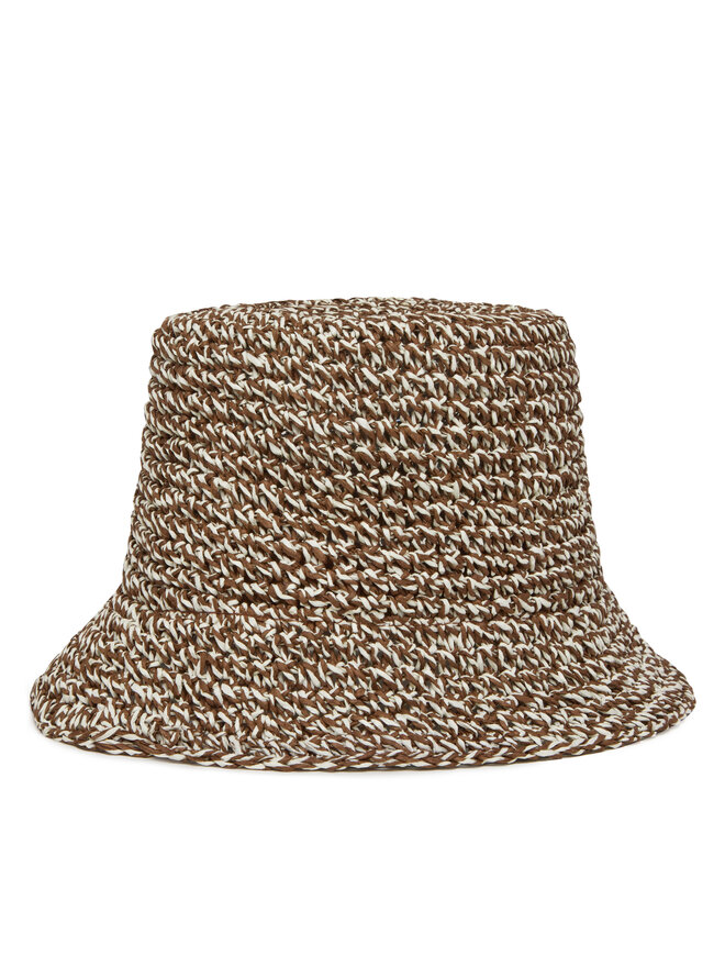 Tommy Hilfiger Kapelusz Tommy Hilfiger Premium Beach Bucket AW0AW17136 Beżowy