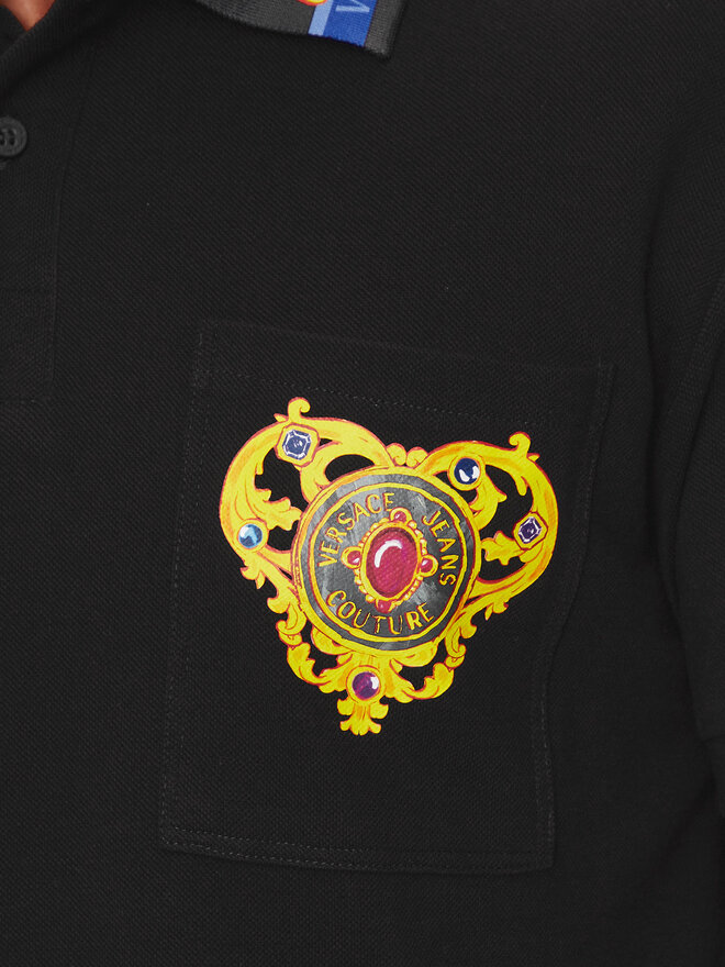Versace Jeans Couture Versace Jeans Couture Polo 76GAGT11 Μαύρο Regular Fit