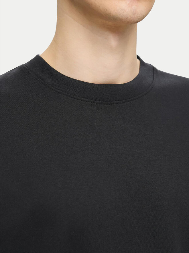 Selected Homme Selected Homme T-Shirt 16094143 Μαύρο Loose Fit