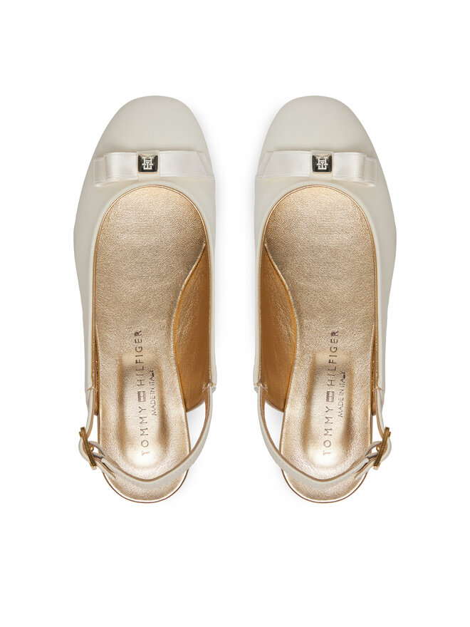 Tommy Hilfiger Сандали Tommy Hilfiger Ballerina Chanel T4A3-33929-0206 S Екрю