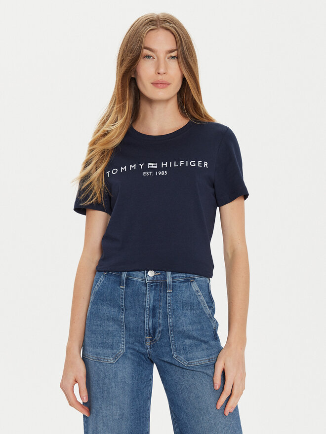 Tommy Hilfiger Tommy Hilfiger Póló WW0WW40276 Sötétkék Regular Fit