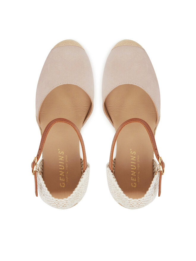 Genuins Espadrilles Genuins Carina Velour G106385 Rózsaszín