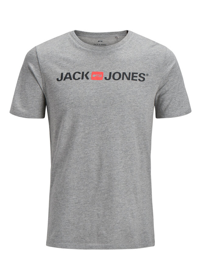 Jack&Jones Jack&Jones Marškinėliai Corp Logo 12137126 Pilka Slim Fit