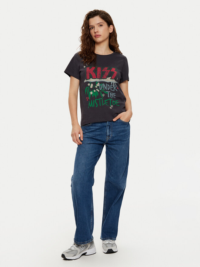 Noisy May Noisy May T-Shirt Nate 27031641 Grau Oversize