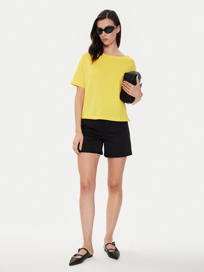 Sisley Sisley Camiseta 3096L400N Amarillo Relaxed Fit