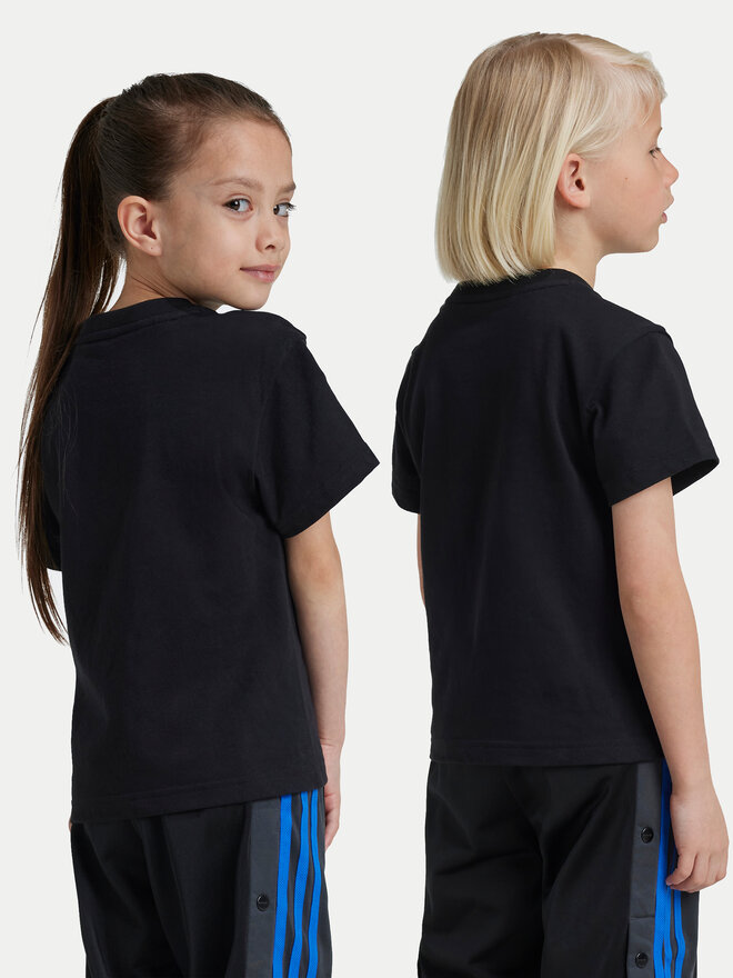 adidas adidas Marškinėliai adicolor Trefoil IY2385 Juoda Regular Fit