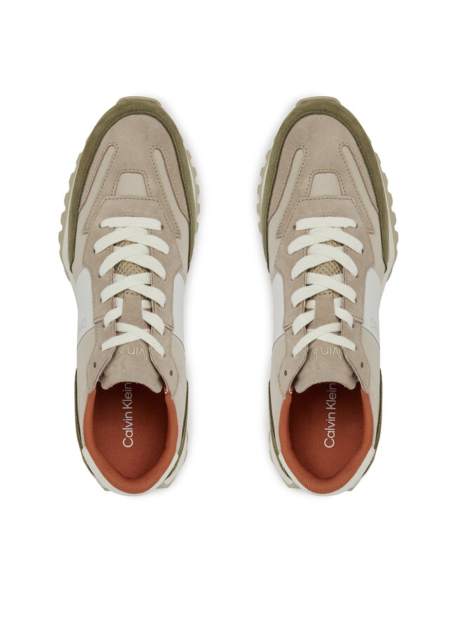 Calvin Klein Sneakers Calvin Klein Low Top Lace Up Mix HM0HM00497 Khakifarben