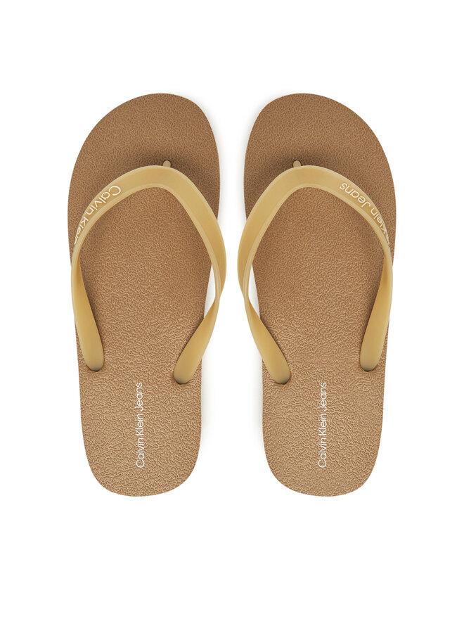 Calvin Klein Jeans Σαγιονάρες Calvin Klein Jeans Thong+ Tpu YM0YM01265 Μπεζ