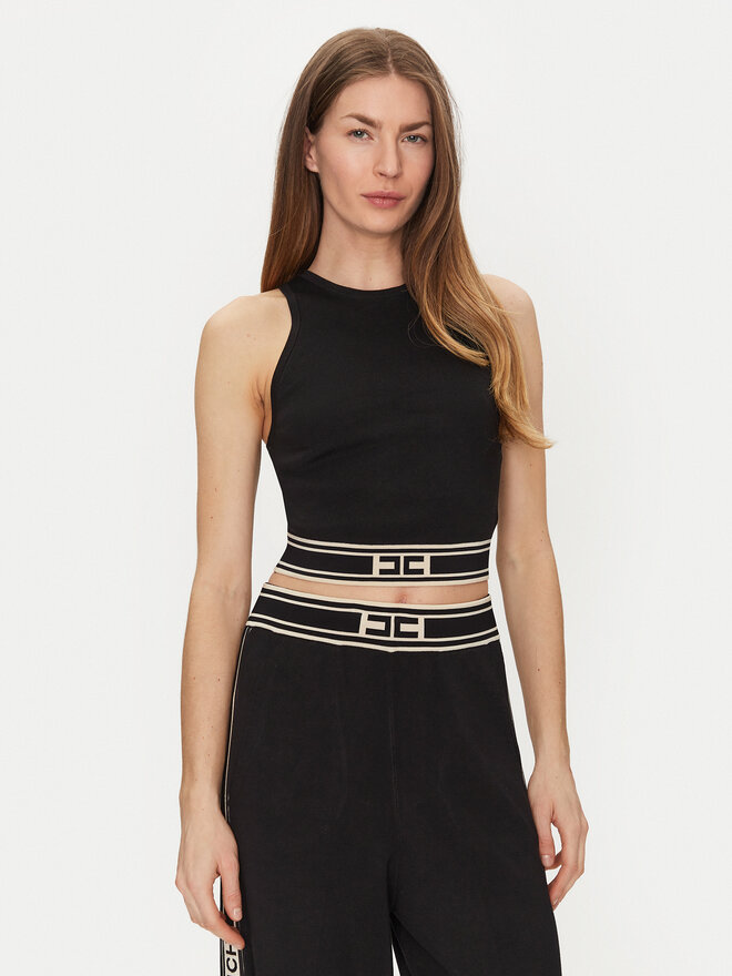 Elisabetta Franchi Elisabetta Franchi Τοπ TK-39S-51E2 Μαύρο Slim Fit