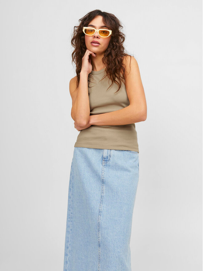 JJXX JJXX Felső 12224661 Bézs Rib Fit