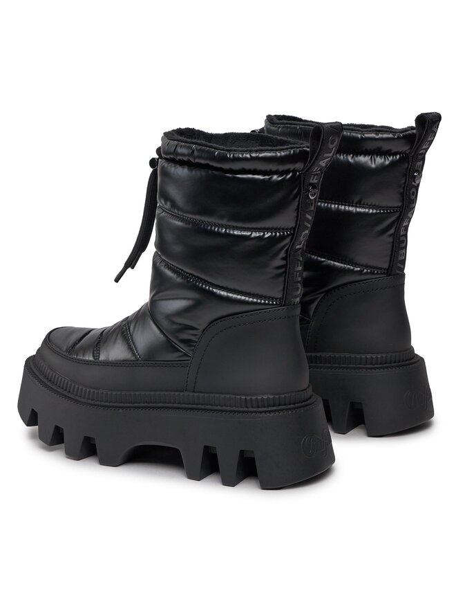 Buffalo Ботильйони Buffalo Flora Puffer Boot 1622359 Чорний