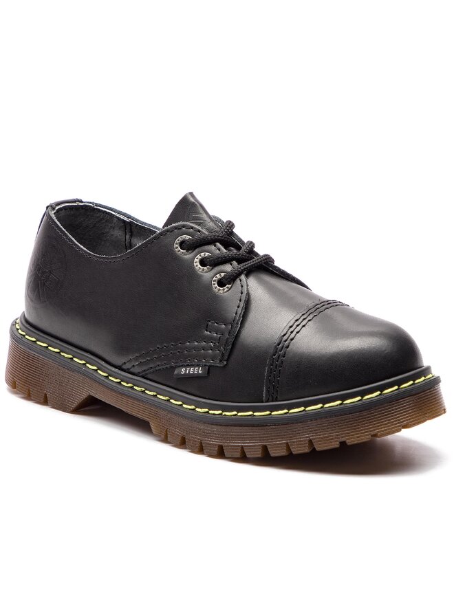 Steel Schnürstiefel Steel 101/AL/B Schwarz