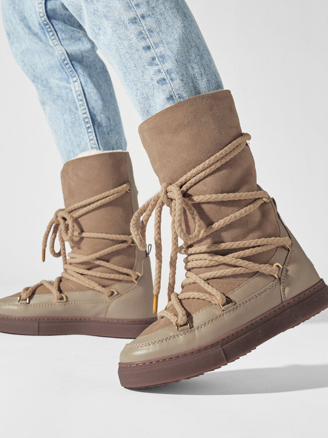 Inuikii Snehule Inuikii Classic High Laced 75107-096 Béžová