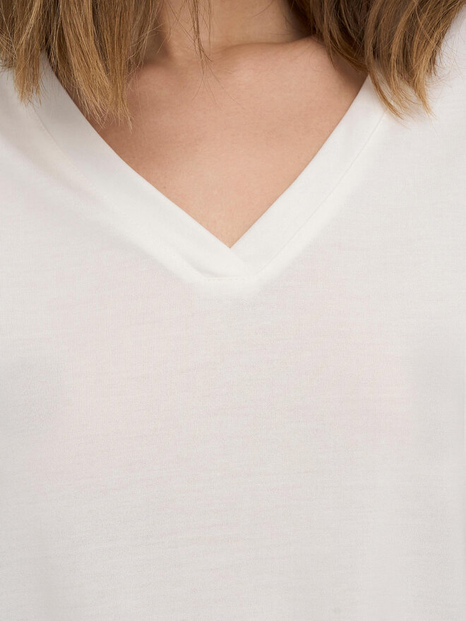 ONLY ONLY Camiseta Free 15287041 Blanco Regular Fit