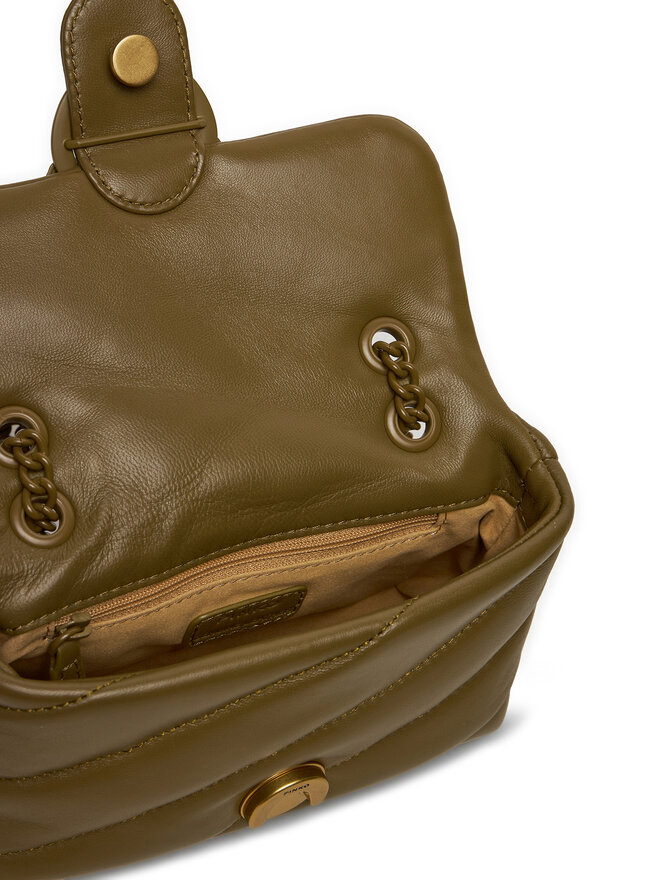 PINKO Handtasche Pinko Love Puff Baby Cl AI 24-25 PLTT 100040 A1JO Braun