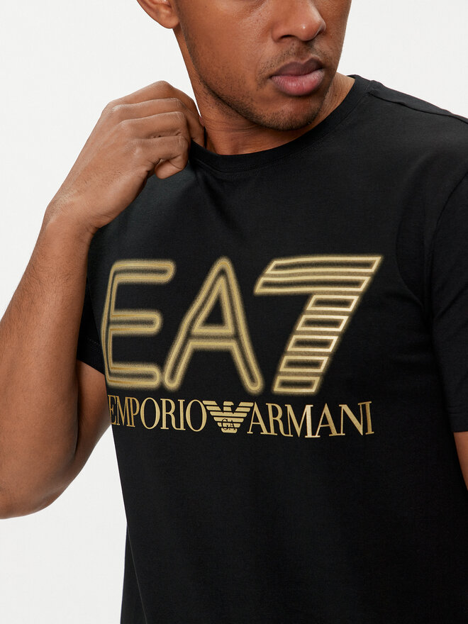 EA7 Emporio Armani EA7 Emporio Armani Póló 7M001106 AF10373 MC004 Fekete Regular Fit
