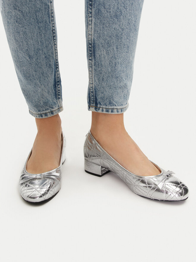 Steve Madden Īsi apavi Steve Madden Cherish-Q SM11003516 Sudraba