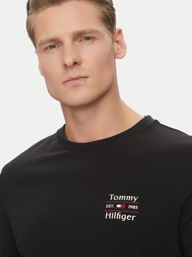 Tommy Hilfiger Tommy Hilfiger Camiseta Stack MW0MW38622 Negro Regular Fit
