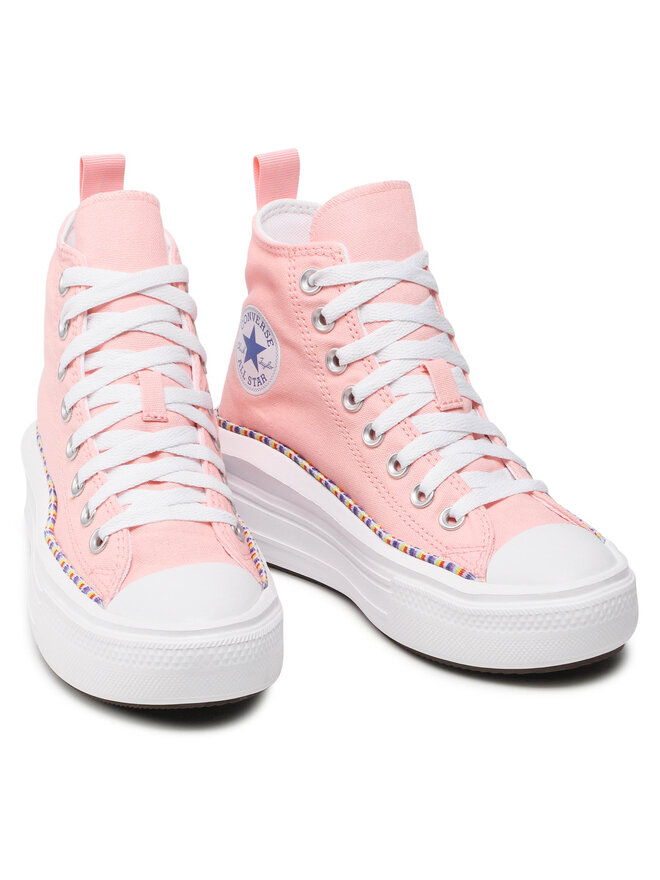 Converse Plátěnky Converse Chuck Taylor All Star Move Hi 272853C Růžová