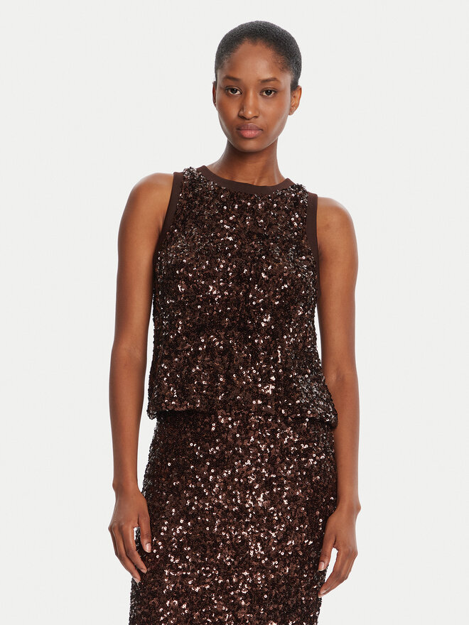 Marella Marella Top Filly 2523946051 Marrón Slim Fit