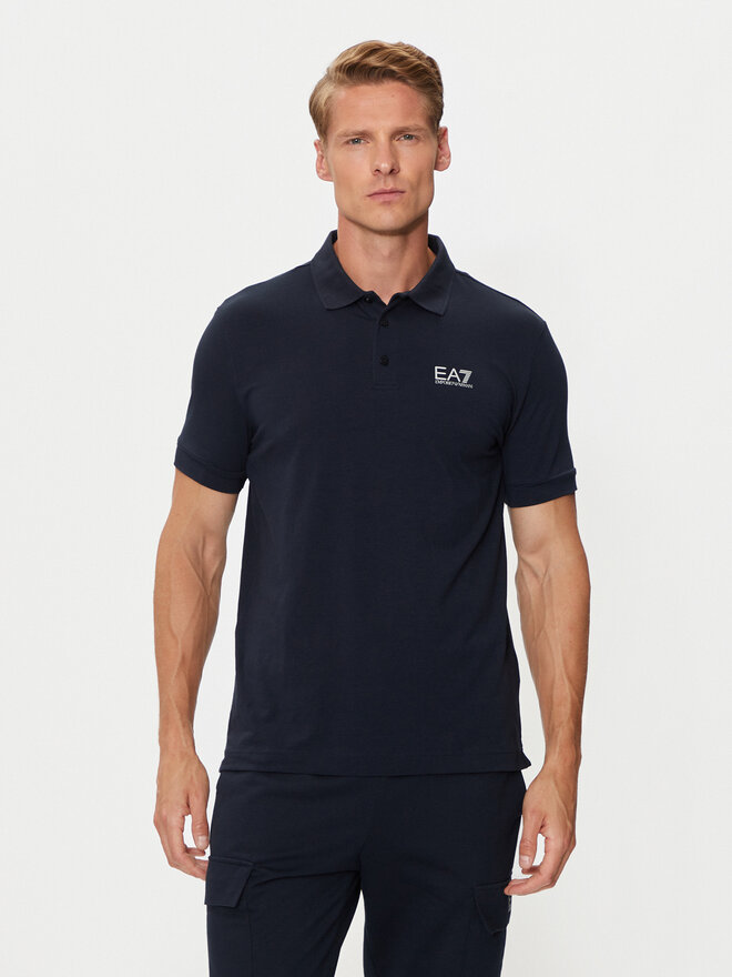 EA7 Emporio Armani EA7 Emporio Armani Поло 8NPF14 PJVQZ 0562 Cиній Regular Fit