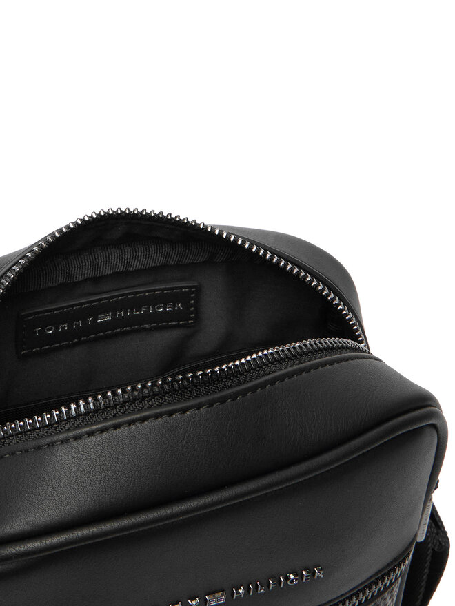 Tommy Hilfiger Umhängetasche Tommy Hilfiger Th Woven Mini Reporter AM0AM14095 Schwarz