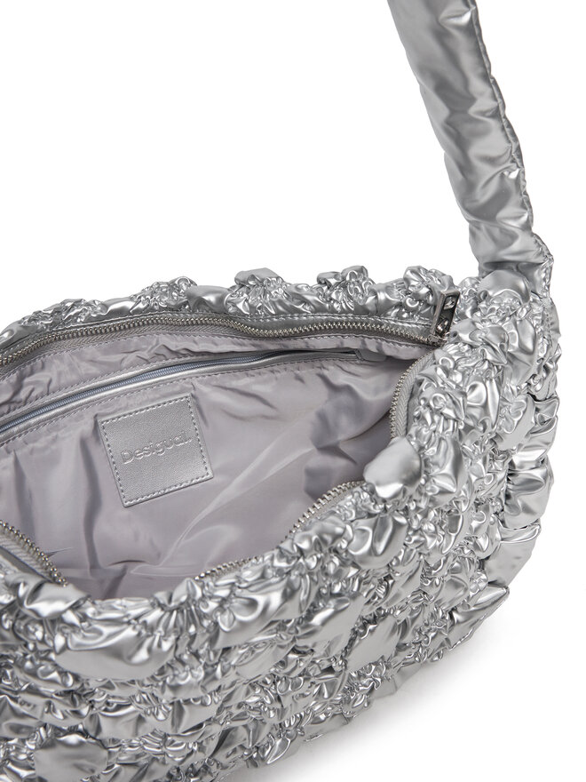 Desigual Handtasche Desigual Flossy 24WAXA18 Silberfarben
