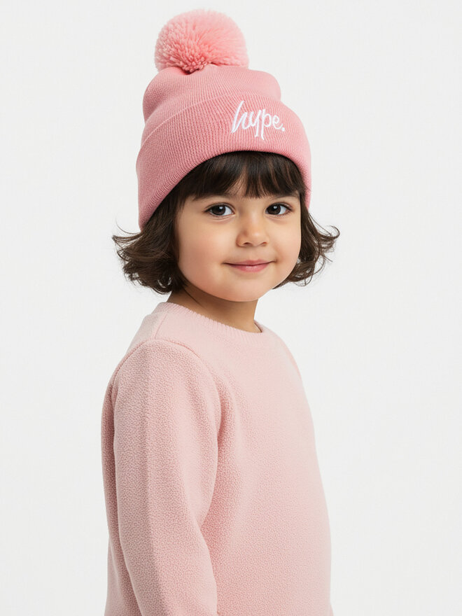 HYPE Mütze HYPE Bobble Script YVLR-714 Rosa