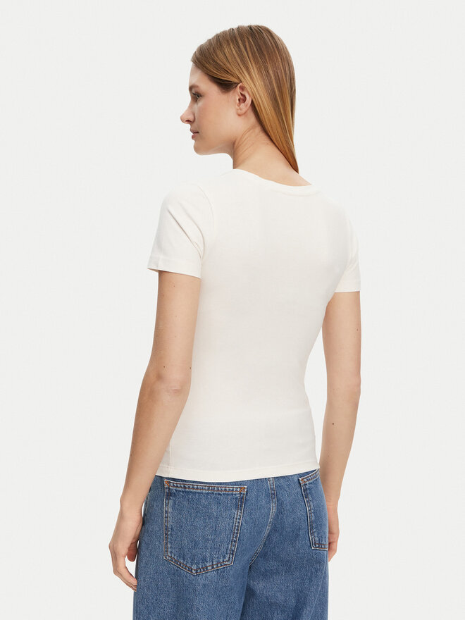 Guess Guess Marškinėliai O5GI00 KBBU1 Écru Boxy Fit