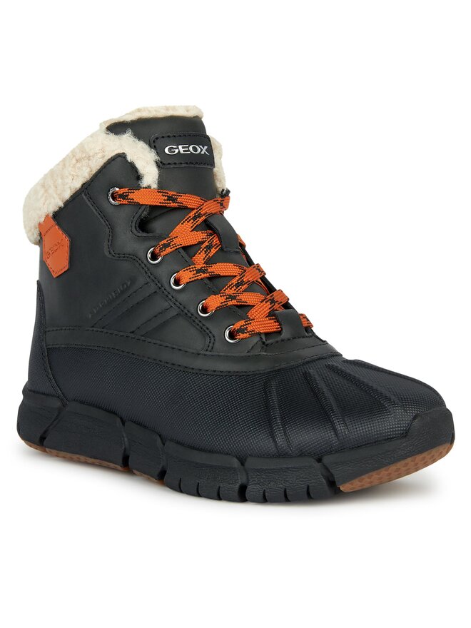 Geox Kozačky Geox J Flexyper Boy B Abx J269XE 0ME50 C0038 S Černá
