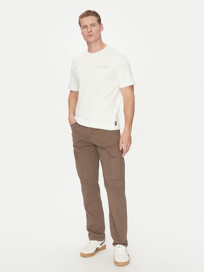 Napapijri Napapijri Camiseta S-Vanni NP0A4IED Blanco Regular Fit