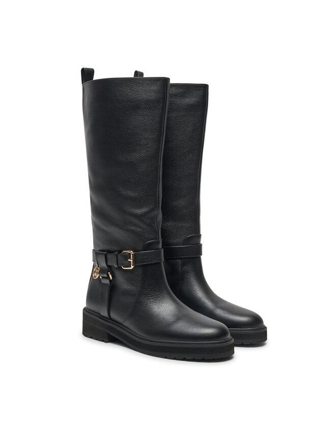 TWINSET Kozačky ve vojenském stylu TWINSET 242TGT172 Černá