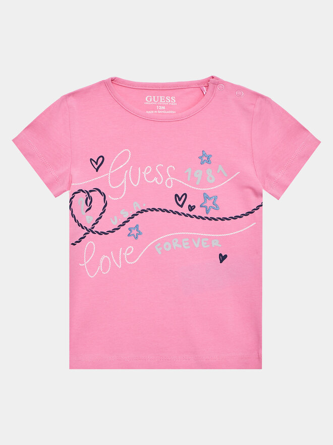 Guess Guess Camiseta A3GI02 K6YW1 Rosa Regular Fit