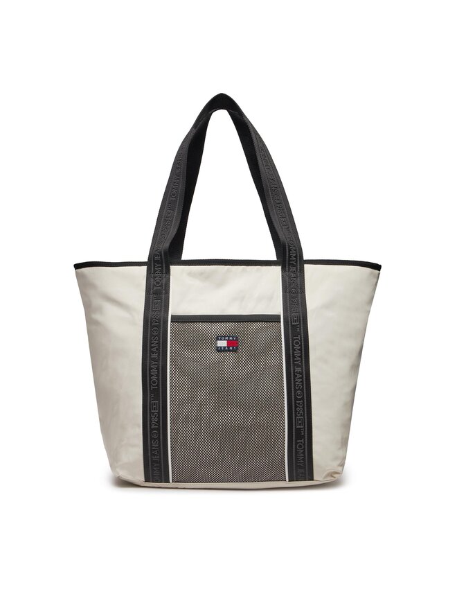 Tommy Jeans Τσάντα Tommy Jeans Tjw Heritage Tote AW0AW15824 Εκρού