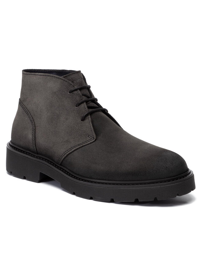Tommy Hilfiger Schnürschuhe Tommy Hilfiger Suede Clea Desert Boot FM0FM02533 Grau