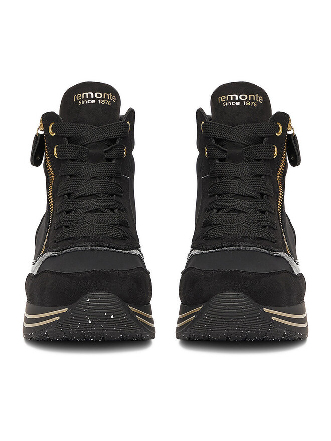 Remonte Schnürschuhe Remonte D1370-01 Schwarz