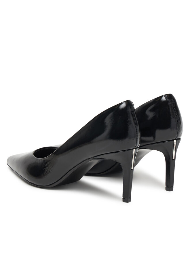 Calvin Klein Pantofi cu toc subțire Calvin Klein Ess Stiletto 70 Shiny Lth HW0HW02828 Negru