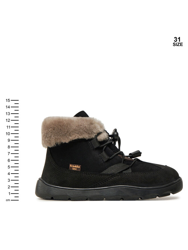 Froddo Μποτίνια Froddo Zeru Tex Cosy Barefoot G3110258-5 S Μαύρο