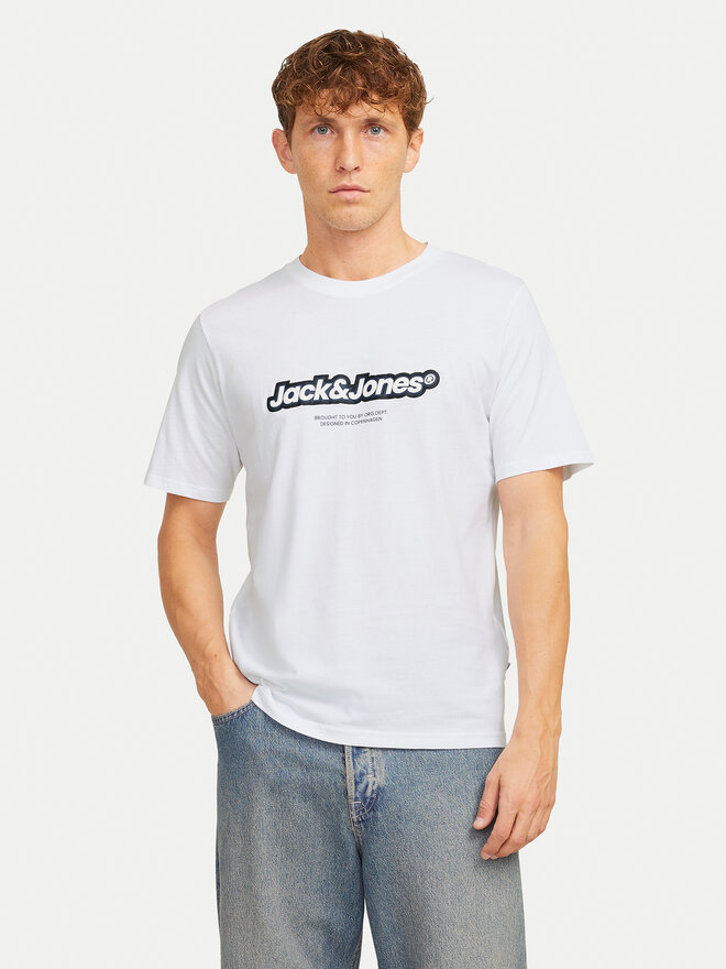 Jack&Jones Jack&Jones Marškinėliai Vesterbro 12265740 Balta Relaxed Fit