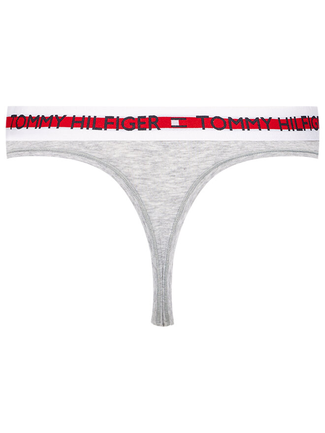 Tommy Hilfiger Tommy Hilfiger Стрінги Thong UW0UW02458 Сірий