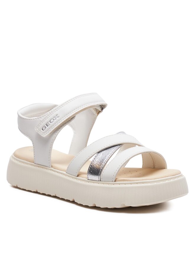 Geox Σανδάλια Geox J Sandal Kodette Gir J45DBI 0BCBN C0007 S Λευκό