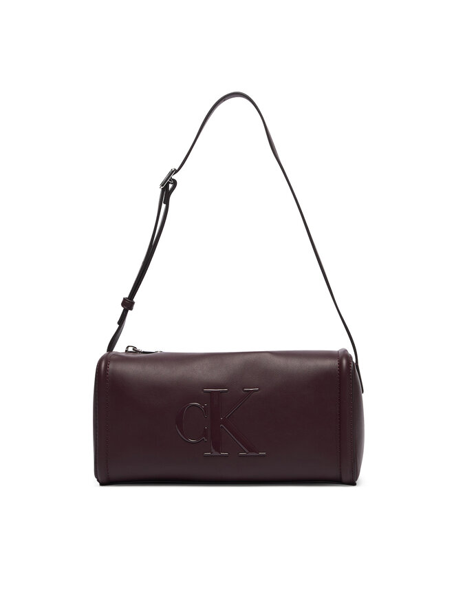 Calvin Klein Handtasche Calvin Klein Bold Ck Slouchy Shoulder Bag LV04F3894G Dunkelbraun