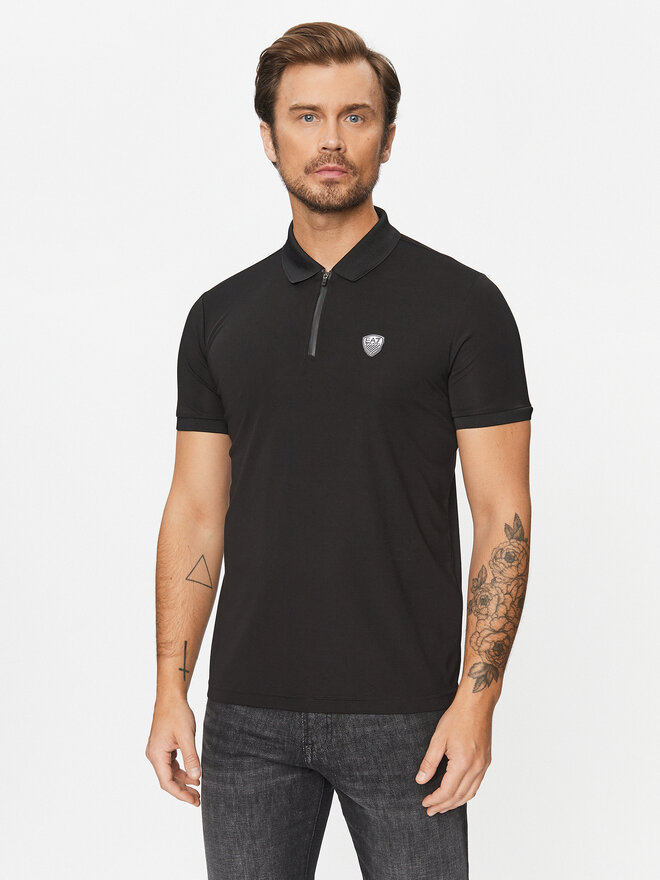 EA7 Emporio Armani EA7 Emporio Armani Поло 8NPF13 PJRGZ 1200 Чорний Regular Fit